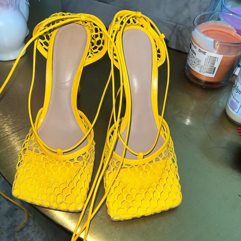 Bottega Veneta Stretch Lace-Up Sandal